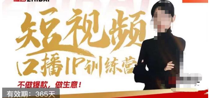大实话IP圈周百见短视频口播IP训练营，讲透短视频创业核心方法-无痕资源库
