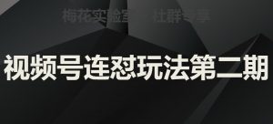 梅花实验室社群视频号连怼玩法第二期，实操讲解全部过程-无痕资源库