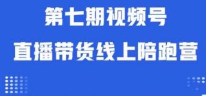 视频号直播带货线上陪跑营第七期：算法解析+起号逻辑+实操运营-无痕资源库