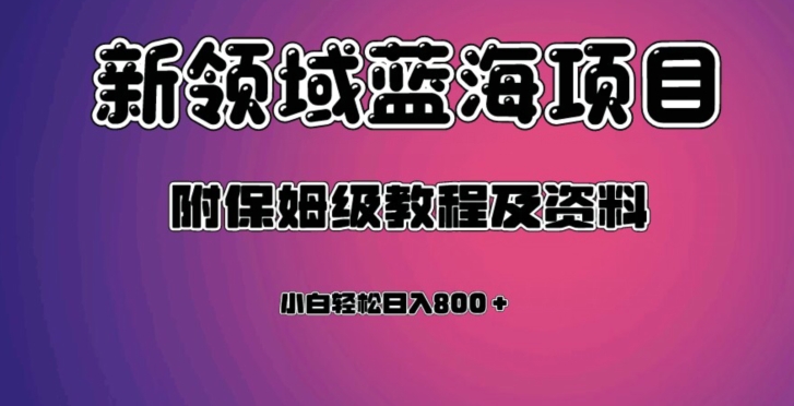虚拟资源蓝海领域新项目，轻松日入800＋，附保姆级教程及资料-无痕资源库