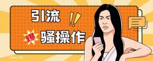 最新引流骚操作,单账号日引50-100,简单粗暴,适合于小白各行各业都可以进行操作,精准粉丝加到爆-无痕资源库
