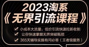 2023淘系无界引流实操课程，​小成本大流量，低价引流快速拉新收割，让你快速掌握无界突破瓶颈-无痕资源库