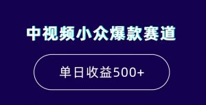 中视频小众爆款赛道，7天涨粉5万+，小白也能无脑操作，轻松月入上万【揭秘】-无痕资源库