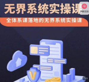 老衲·无界系统实操课，全体系落地无界改版后选择、出价、高投产做付费引流-无痕资源库