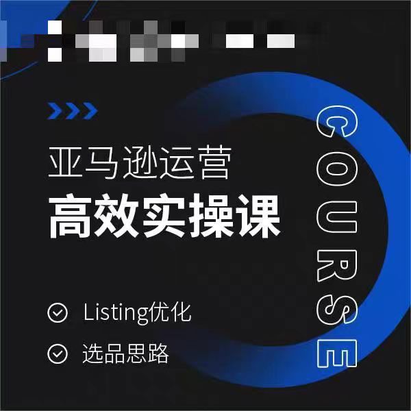亚马逊运营高效实操课，Listing优化，选品思路-无痕资源库