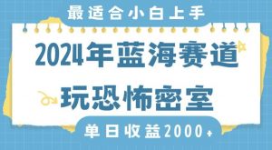 2024年蓝海赛道玩恐怖密室日入2000+，无需露脸，不要担心不会玩游戏，小白直接上手，保姆式教学【揭秘】-无痕资源库