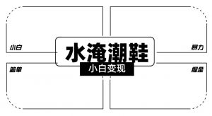 2024全新冷门水淹潮鞋无人直播玩法，小白也能轻松上手，打爆私域流量，轻松实现变现【揭秘】-无痕资源库