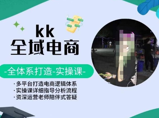 KK全域电商，全体系打造实操课，多平台打造电商逻辑体系-无痕资源库