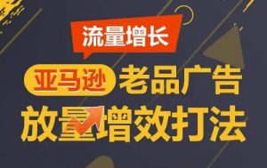 流量增长 亚马逊老品广告放量增效打法，短期内广告销量翻倍-无痕资源库