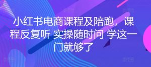 小红书电商课程及陪跑，课程反复听 实操随时问 学这一门就够了-无痕资源库