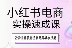 小红书电商实操速成课，让你快速掌握红书电商核心技能-无痕资源库
