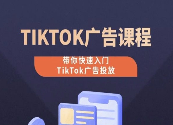 TikTok广告投放课程，从0-1实操课，带你快速入门TikTok广告投放-无痕资源库