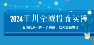 2024千川全域投流精品实操：由谈到深一步一步讲解，教你直播带货-15节-无痕资源库