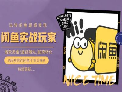 手把手教你0到1系统玩转闲鱼变现，爆款思维/超级曝光/超高转化-无痕资源库