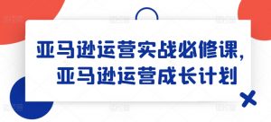 亚马逊运营实战必修课，亚马逊运营成长计划-无痕资源库