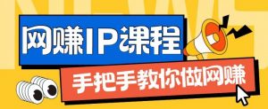 ip合伙人打造1.0，从0到1教你做网创，实现月入过万【揭秘】-无痕资源库