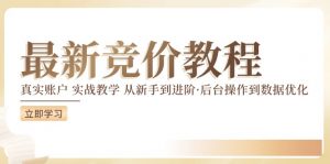 竞价教程:真实账户 实战教学 从新手到进阶·后台操作到数据优化-无痕资源库