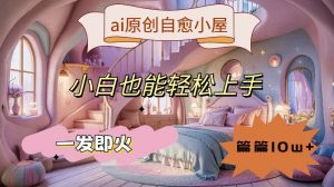 ai原创治愈小屋，小白也能轻松上手，一发即火，篇篇10w+【揭秘】-无痕资源库