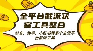全平台截流获客工县整合全自动引流，日引2000+精准客户【揭秘】-无痕资源库