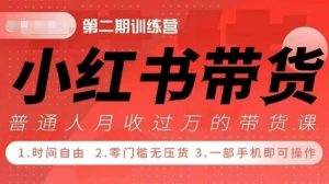 小Red书带货42天训练营 2.0版,宝妈+自由职+上班族+大学生,提高副业收入的大红利项目-无痕资源库