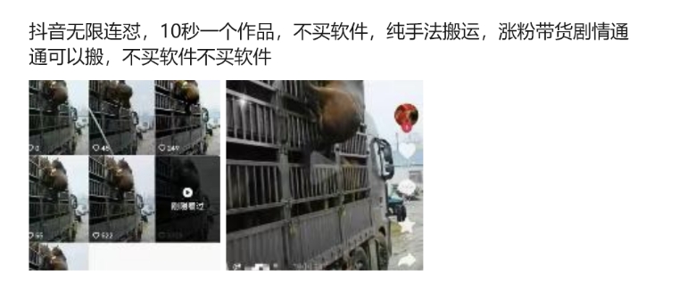 抖音无限连怼，10秒一个作品不买软件，纯手法搬运，涨粉带货剧情通通可以搬-无痕资源库