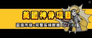美团神券项目_入门级教程，外卖券膨胀推广项目(v2.0版教程)-无痕资源库