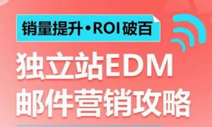 销量提升•ROI破百 独立站EDM邮件营销攻略，如何通过邮件营销每年获得100万美金销售额!-无痕资源库