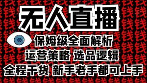 2025无人直播这么做就对了，保姆级全面解析，全程干货，新手老手都可上手-无痕资源库