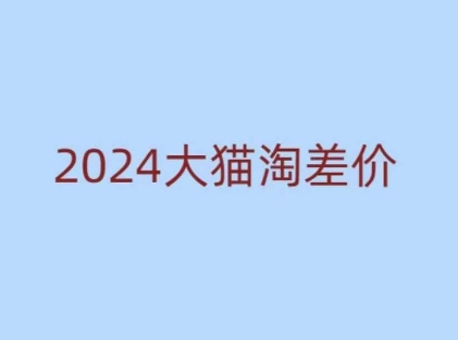 2024版大猫淘差价课程，新手也能学的无货源电商课程-无痕资源库
