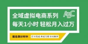 全域虚拟电商变现系列,通过平台出售虚拟电商产品从而获利-无痕资源库