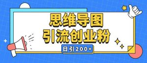 暴力引流全平台通用思维导图引流玩法ai一键生成日引200+-无痕资源库