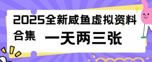 2025全新闲鱼虚拟资料项目合集，成本低，操作简单，一天两三张-无痕资源库