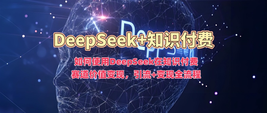 如何使用DeepSeek在知识付费赛道价值变现，引流+变现全流程-无痕资源库